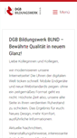 Mobile Screenshot of dgb-bildungswerk.de